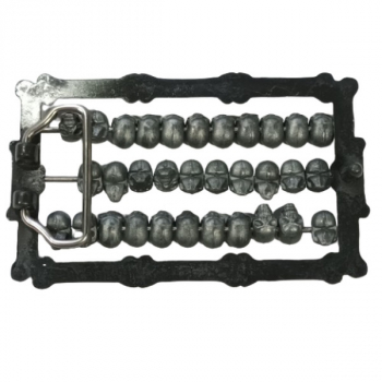 Preview: Belt Buckle Abacus with Skulls back