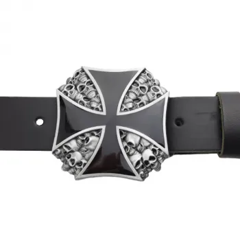 Buckle Skull Iron Cross with belt
