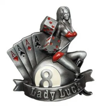 Belt Buckle Lady Luck