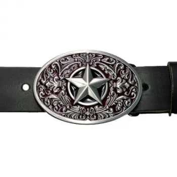 Belt Buckle Texas Star with belt