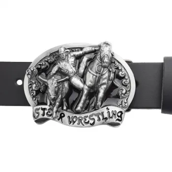 Belt Buckle Steer Wrestling