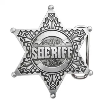 Belt Buckle Sheriff Star