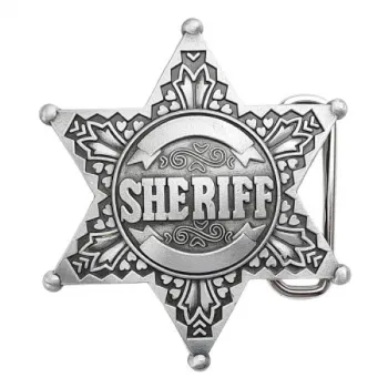 Gürtelschnalle Sheriff Star