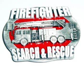 Belt Buckle Firefighter Search & Rescue