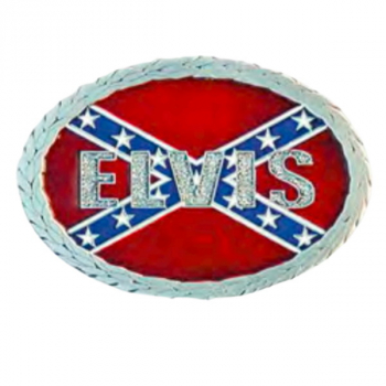 Guertelschnalle Elvis mit Glitter