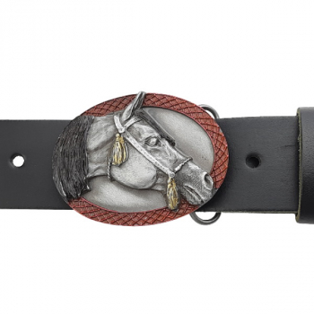 Preview: Guertelschnalle Pferdekopf am Guertel