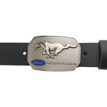 Preview: Belt Buckle Ford Mustang silver/blue with belt