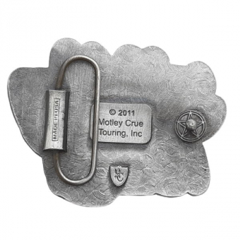 Preview: Gürtelschnalle Mötley Crüe Rückseite