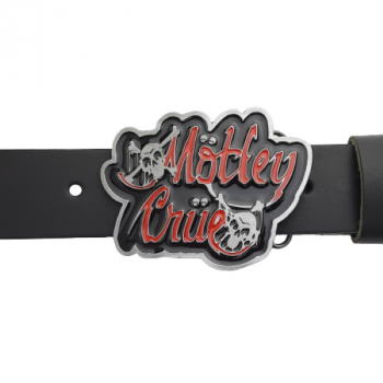 Preview: Gürtelschnalle Mötley Crüe am Gürtel
