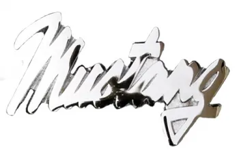 Gürtelschnalle Ford Mustang Chrom