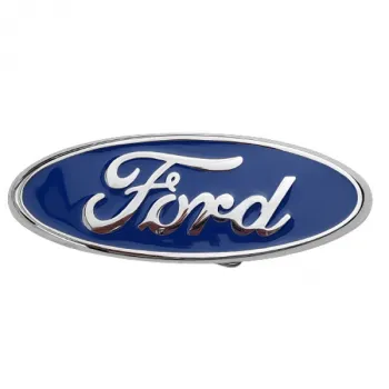 Belt Buckle Ford Logo, oval, silver/blue