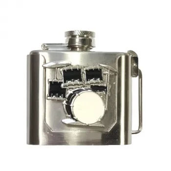 Belt Buckle Drums with Flask