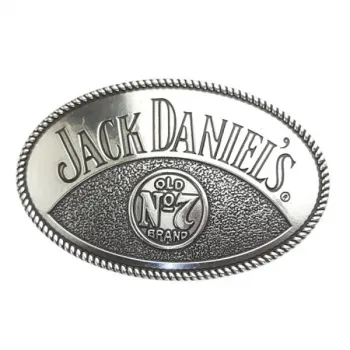 Belt Buckle Jack Daniels (TM), oval, silver