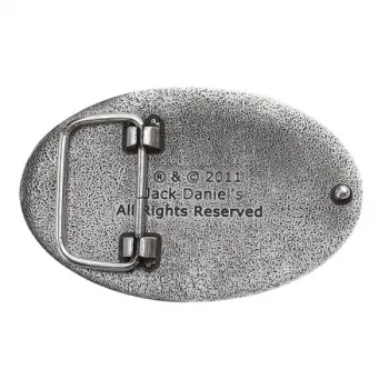 Belt Buckle Jack Daniels (TM), oval, silver back
