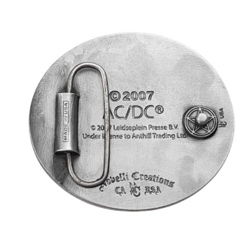 Guertelschnalle AC/DC High Voltage Rueckseite