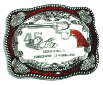 Gürtelschnalle Revolver Kaliber 45