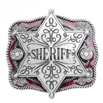 Gürtelschnalle Sheriffstern