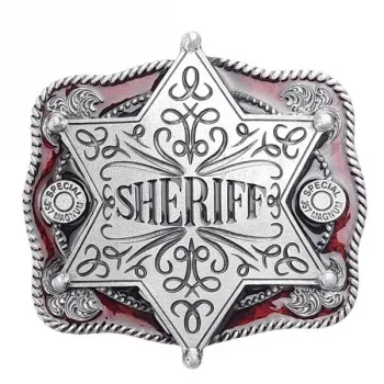 Belt Buckle Sheriff Star