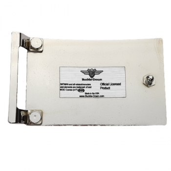 Preview: Gürtelschnalle Batman schwarz/silber hinten