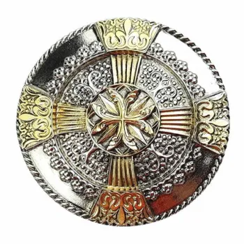 Guertelschnalle Keltisches Kreuz