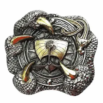 Buckle Viking Dragonboat in Claw