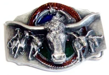 Buckle Bull Skull