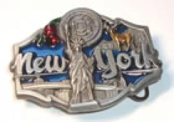 A Texas belt buckle in New York