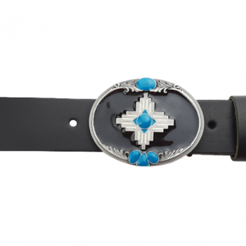 Preview: Guertelschnalle Indianisches Motiv am Guertel