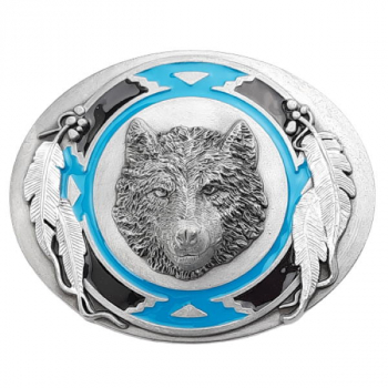 Gürtelschnalle Wolfskopf