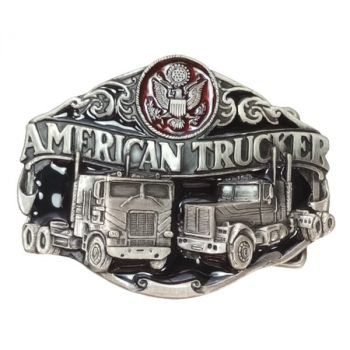 Belt Buckle American Trucker