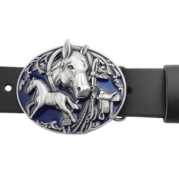 Preview: Gürtelschnalle Pferde