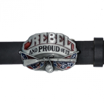 Preview: Belt Buckle Rebel and proud of it - at buckle