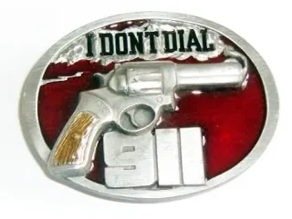 Gürtelschnalle I Don't Dial 911