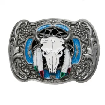 Belt Buckle Buffalo Skull