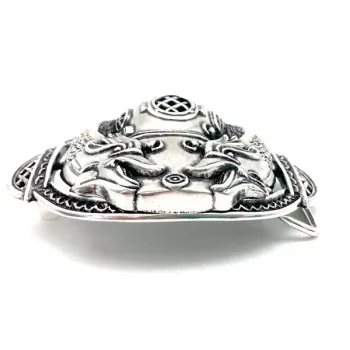 Design Belt Buckle Diver with rhinestone - sideview