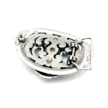 Design Belt Buckle Diver with rhinestone - back