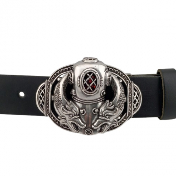 Design Belt Buckle Diver with rhinestone - with belt