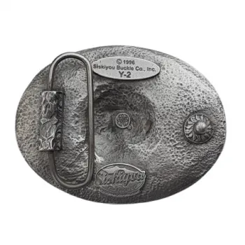 Belt Buckle Skull back