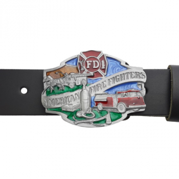 Preview: Belt Buckle American Firefighter