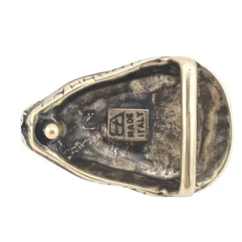 Design Gürtelschnalle Schlangenkopf gold - Rückansicht von Umjubelt