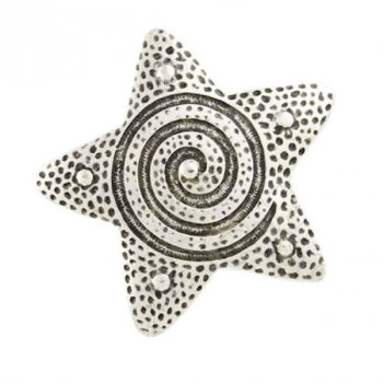 Design Gürtelschnalle Seestern silber von Umjubelt