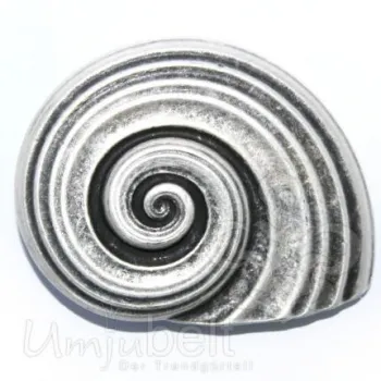 Design Belt Buckle Shell swirl silver from Umjubelt