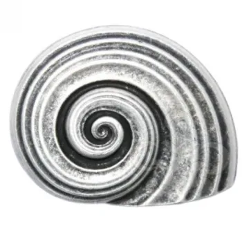 Design Gürtelschnalle Shell swirl silber von Umjubelt