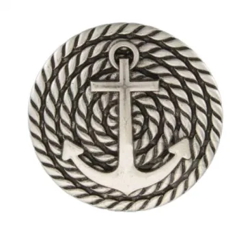 Design Gürtelschnalle Ankerseil in silber von Umjubelt