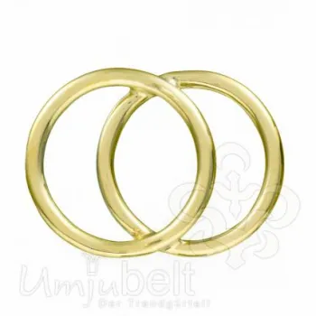 Design Gürtelschnalle Looping gold von Umjubelt