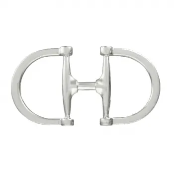 Design Gürtelschnalle Horse Bit Silber von Umjubelt