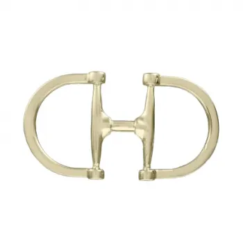 Design Gürtelschnalle Horse Bit Gold von Umjubelt