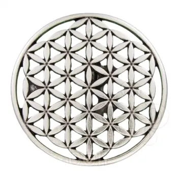 Design Gürtelschnalle Lebensblume silber von Umjubelt