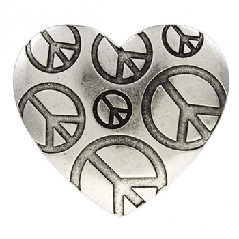 Design-Gürtelschnalle Peace of Love | Umjubelt