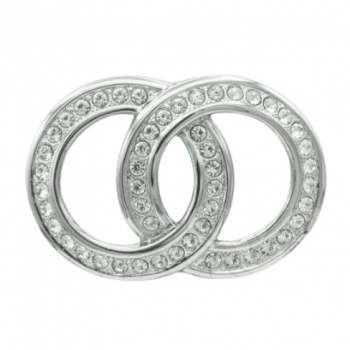 Design Gürtelschnalle Crystal Chain in Silber von Umjubelt